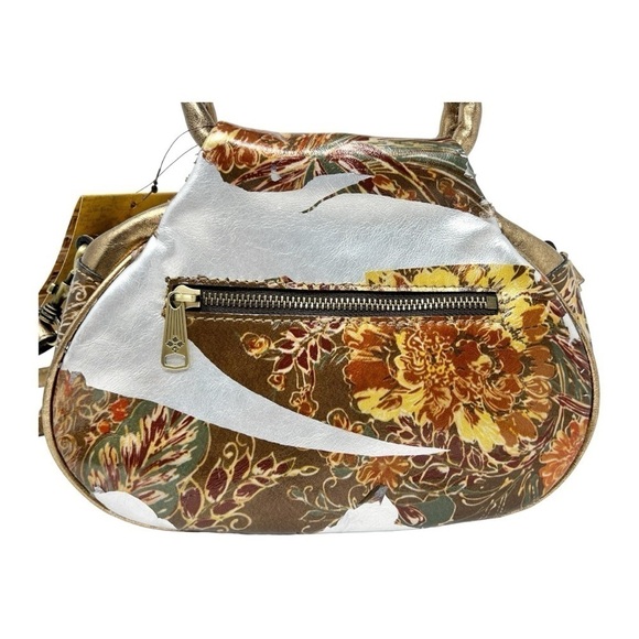 Patricia Nash Milburn Leather Crossbody Antique Bronze, New with Defects - Picture 10 of 12